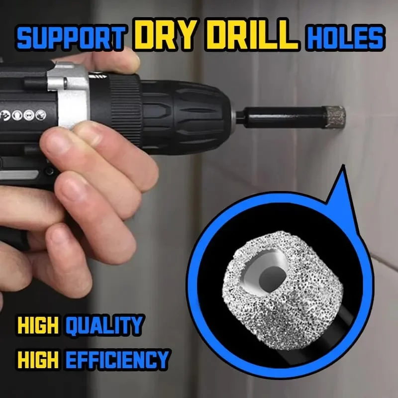 🔧 No water. No hassle. Just clean holes in tile & glass. 💪