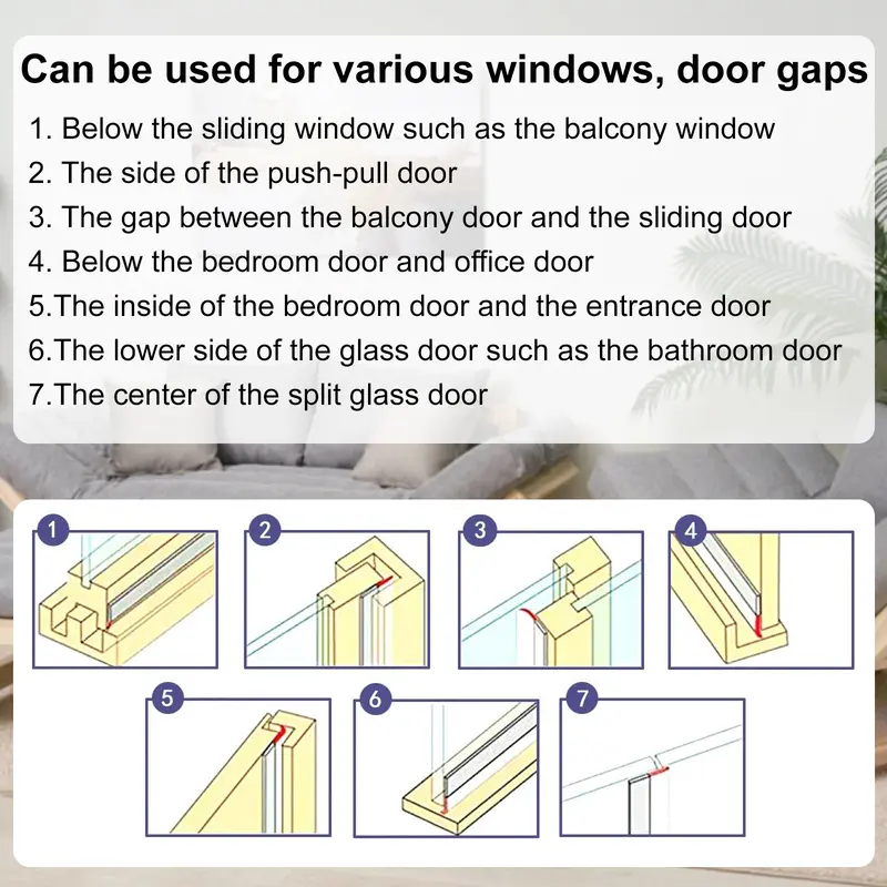 🌬️ Keep drafts, dust & noise outside – seal it tight! 🏠
